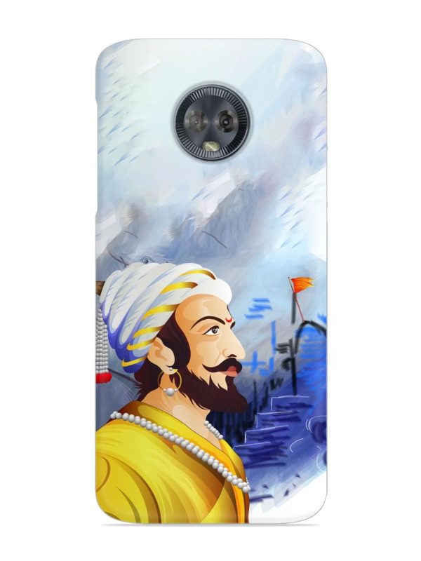 Shivaji Maharaj Color Paint Art Snap Case for Motorola Moto G6 Zapvi