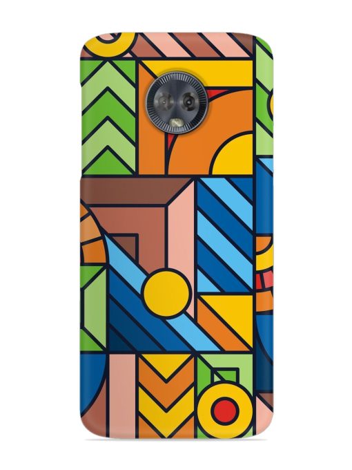 Colorful Geometric Snap Case for Motorola Moto G6