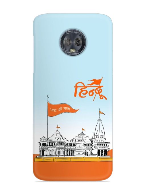 Ram Mandir Hindu Snap Case for Motorola Moto G6 Zapvi