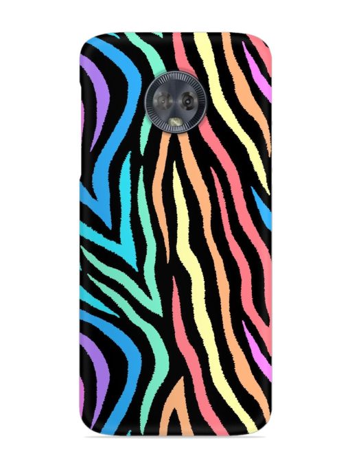 Colorful Abstract Zebra Snap Case for Motorola Moto G6 Zapvi