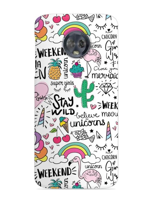 Unicorn Ice Cream Snap Case for Motorola Moto G6 Zapvi