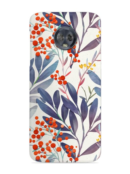 Seamless Floral Pattern Snap Case for Motorola Moto G6 Zapvi