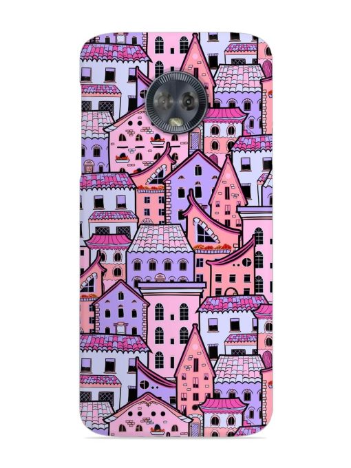 Seamless Pattern Houses Snap Case for Motorola Moto G6 Zapvi