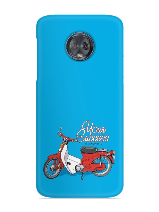 Motorcycles Image Vector Snap Case for Motorola Moto G6 Zapvi