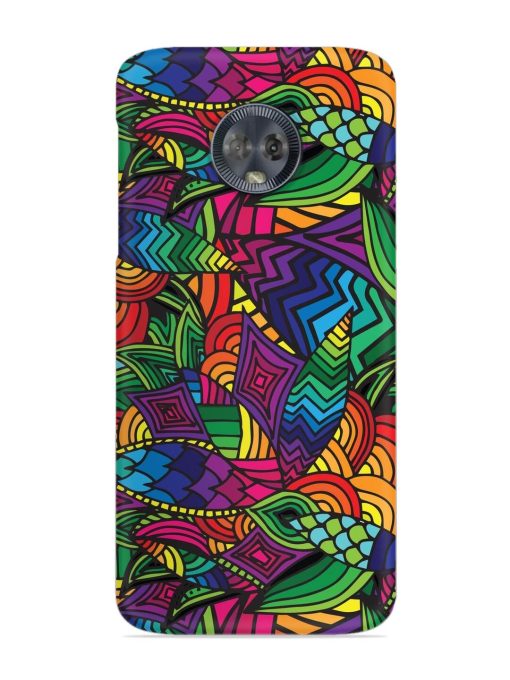 Abstract Multicolor Seamless Snap Case for Motorola Moto G6 Zapvi