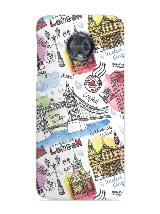 Vector London Landmark Snap Case for Motorola Moto G6 Zapvi