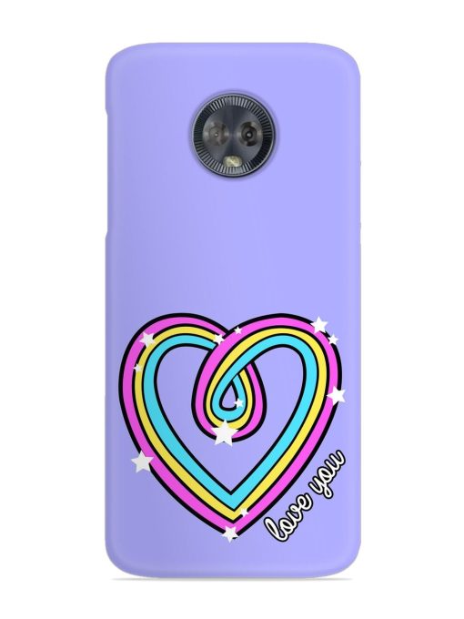 Colorful Rainbow Heart Snap Case for Motorola Moto G6 Zapvi