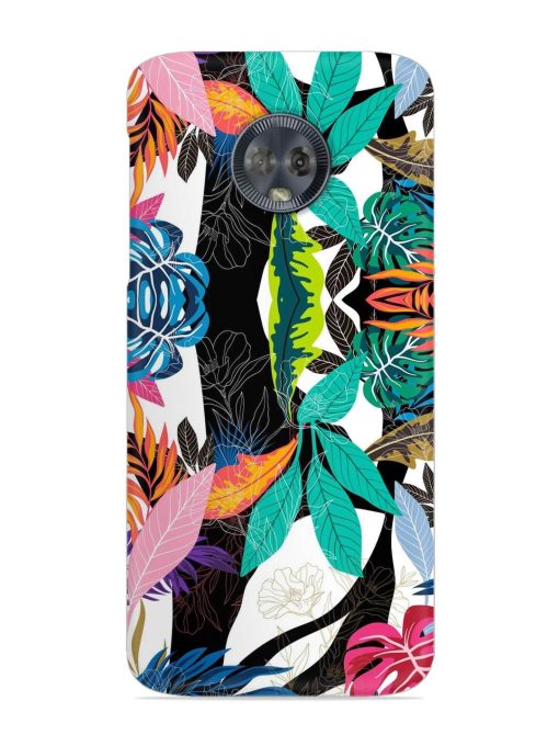 Floral Pattern Bright Snap Case for Motorola Moto G6 Zapvi