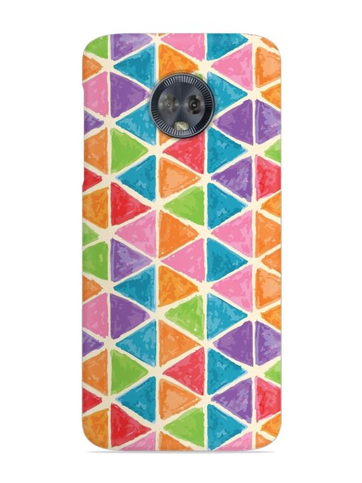 Seamless Colorful Isometric Snap Case for Motorola Moto G6 Zapvi