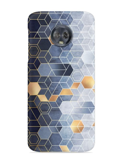 Geometric Abstraction Hexagons Snap Case for Motorola Moto G6 Zapvi