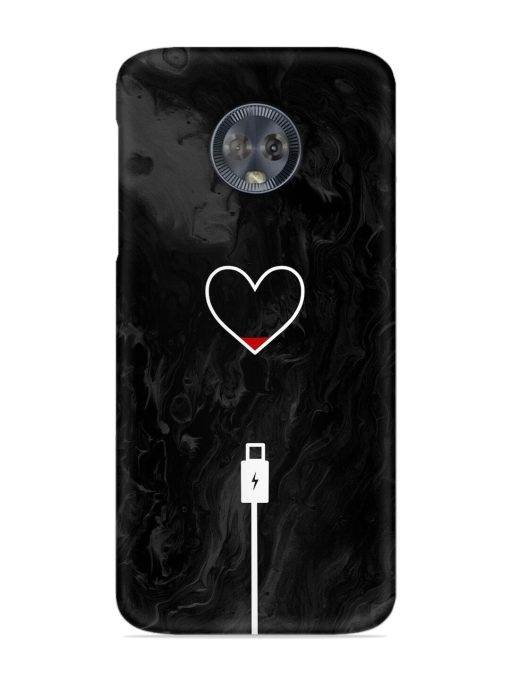 Heart Charging Vector Snap Case for Motorola Moto G6 Zapvi