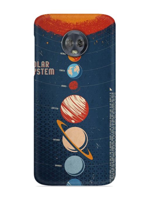 Solar System Vector Snap Case for Motorola Moto G6 Zapvi