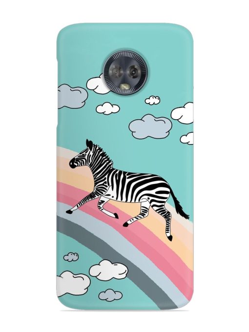 Running Zebra Snap Case for Motorola Moto G6 Zapvi