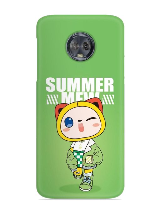 Summer Mew Snap Case for Motorola Moto G6 Zapvi