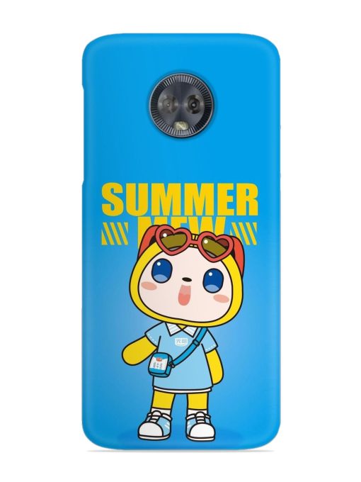 Summer Mew Cartoon Snap Case for Motorola Moto G6