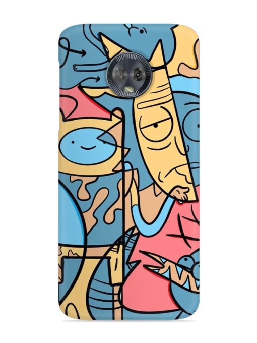 Silly Face Doodle Snap Case for Motorola Moto G6 Zapvi