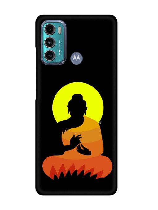 Buddha Art Black Snap Case for Motorola Moto G60 Zapvi