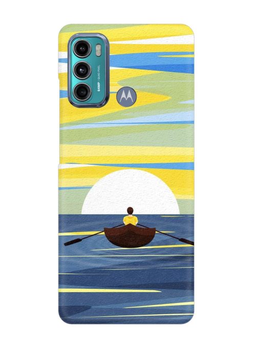 Rowing Person Ferry Paddle Snap Case for Motorola Moto G60 Zapvi