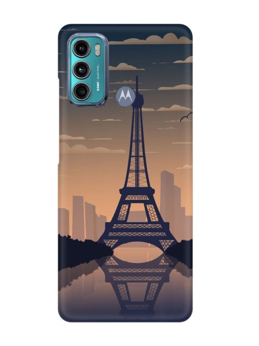 France Paris Eiffel Tower Gradient Snap Case for Motorola Moto G60 Zapvi