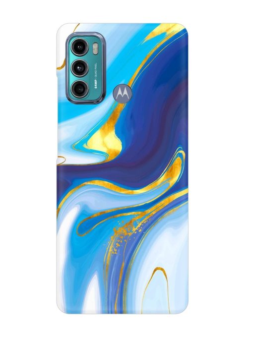 Watercolor Background With Golden Foil Snap Case for Motorola Moto G60 Zapvi