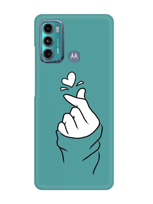 Korean Heart Sign Art Snap Case for Motorola Moto G60 Zapvi