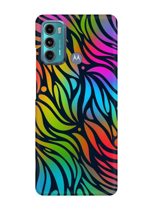 Abstract Leaf Design Snap Case for Motorola Moto G60 Zapvi