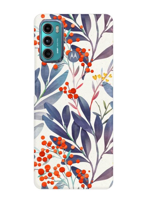 Seamless Floral Pattern Snap Case for Motorola Moto G60