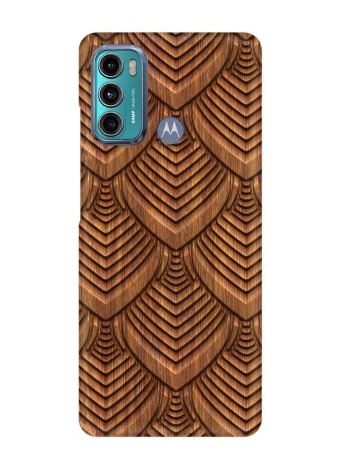 Carved Pattern On Snap Case for Motorola Moto G60 Zapvi