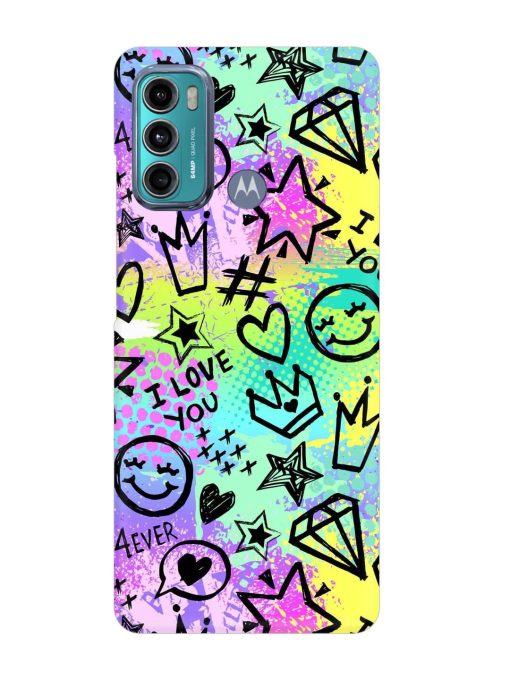 Bright Seamless Pattern Snap Case for Motorola Moto G60