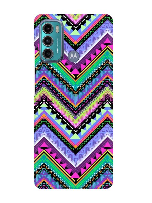 Tribal Aztec Print Snap Case for Motorola Moto G60 Zapvi