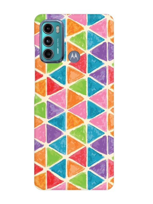 Seamless Colorful Isometric Snap Case for Motorola Moto G60