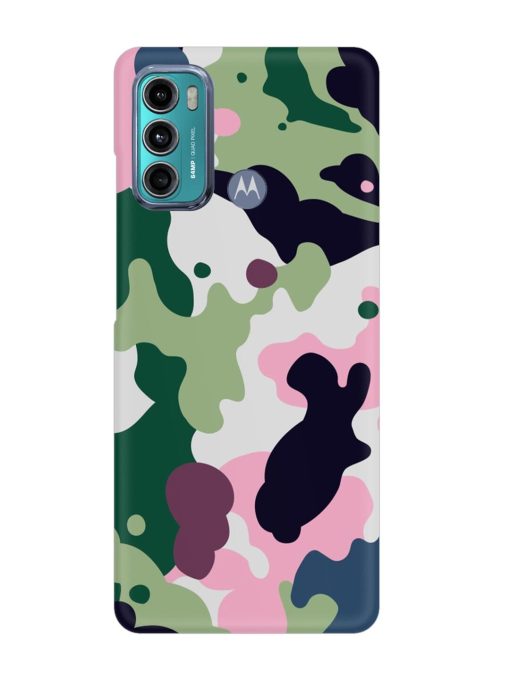 Seamless Funky Camouflage Snap Case for Motorola Moto G60 Zapvi