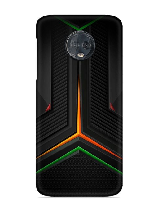 Orange Triangle Light Snap Case for Motorola Moto G6 Plus Zapvi