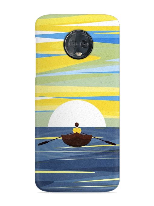 Rowing Person Ferry Paddle Snap Case for Motorola Moto G6 Plus Zapvi