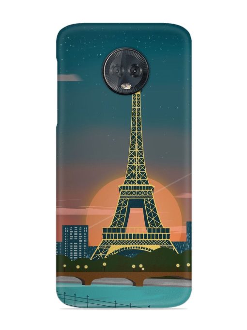 Scenery Architecture France Paris Snap Case for Motorola Moto G6 Plus Zapvi