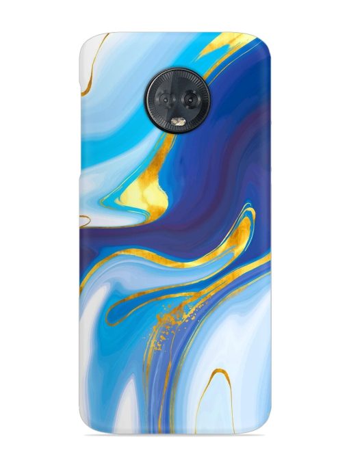 Watercolor Background With Golden Foil Snap Case for Motorola Moto G6 Plus Zapvi