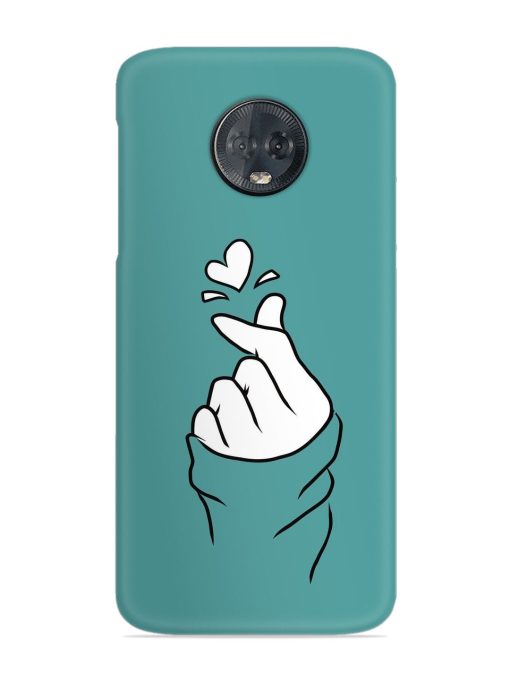 Korean Heart Sign Art Snap Case for Motorola Moto G6 Plus Zapvi