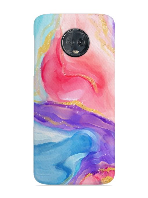 Watercolor Gradient Snap Case for Motorola Moto G6 Plus Zapvi