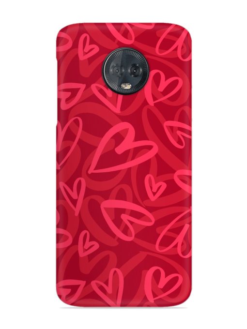 Seamless Romantic Pattern Snap Case for Motorola Moto G6 Plus Zapvi