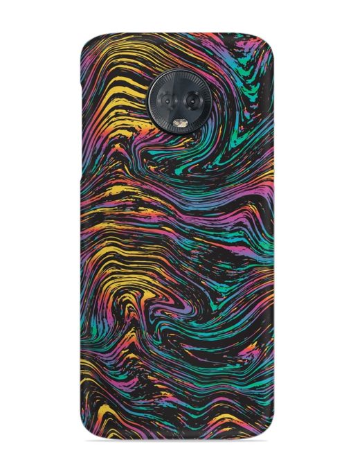 Abstract Liquid Colors Snap Case for Motorola Moto G6 Plus Zapvi