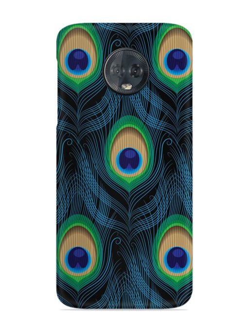 Seamless Pattern Peacock Snap Case for Motorola Moto G6 Plus Zapvi