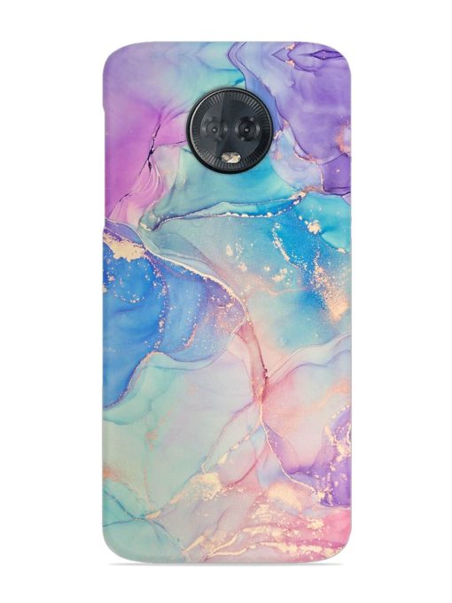 Alcohol Ink Colors Snap Case for Motorola Moto G6 Plus