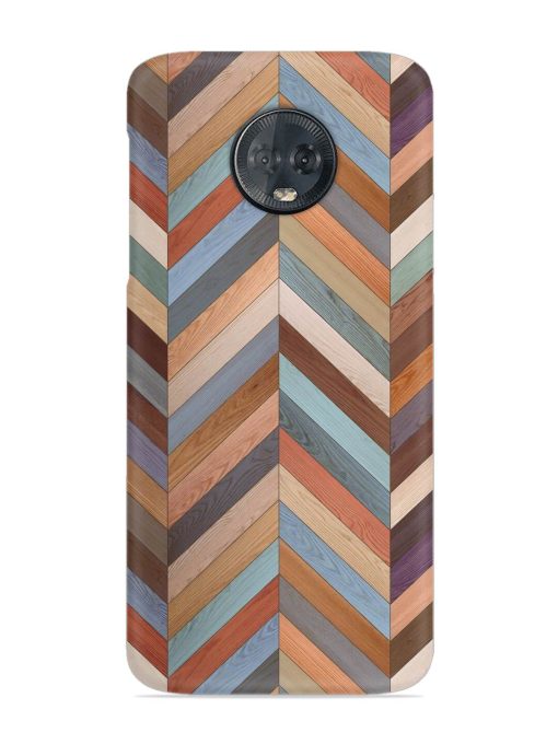 Seamless Wood Parquet Snap Case for Motorola Moto G6 Plus Zapvi