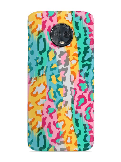 Seamless Vector Colorful Snap Case for Motorola Moto G6 Plus Zapvi