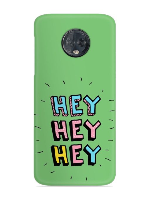 Hey Vector Cartoon Snap Case for Motorola Moto G6 Plus Zapvi