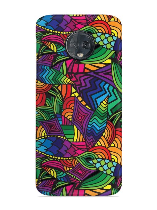 Abstract Multicolor Seamless Snap Case for Motorola Moto G6 Plus Zapvi