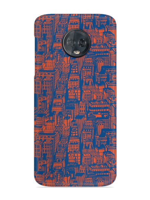 Hand Drawn Seamless Snap Case for Motorola Moto G6 Plus Zapvi