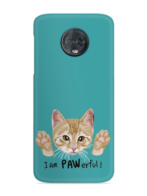 Typography Slogan Cat Snap Case for Motorola Moto G6 Plus Zapvi