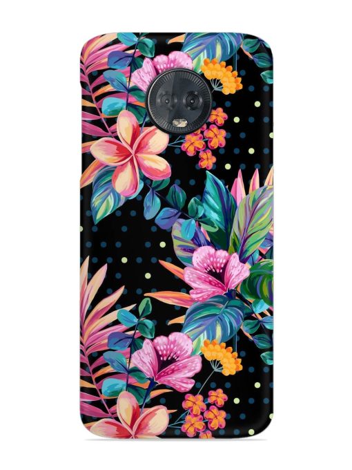 Seamless Floral Pattern Snap Case for Motorola Moto G6 Plus Zapvi