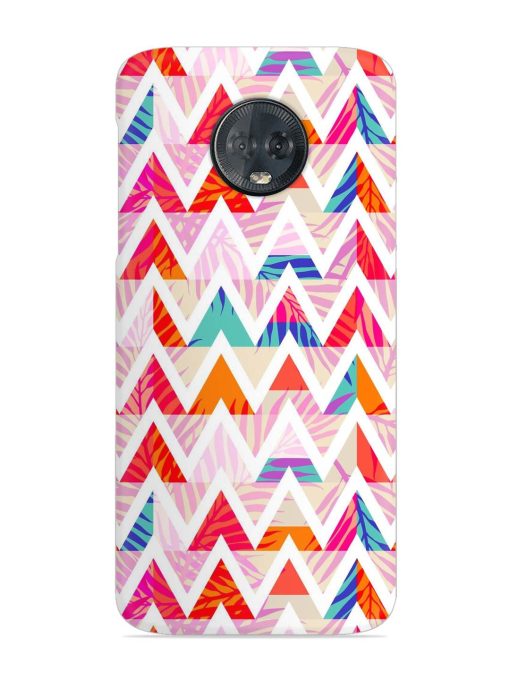 Abstract Triangle Background Snap Case for Motorola Moto G6 Plus Zapvi